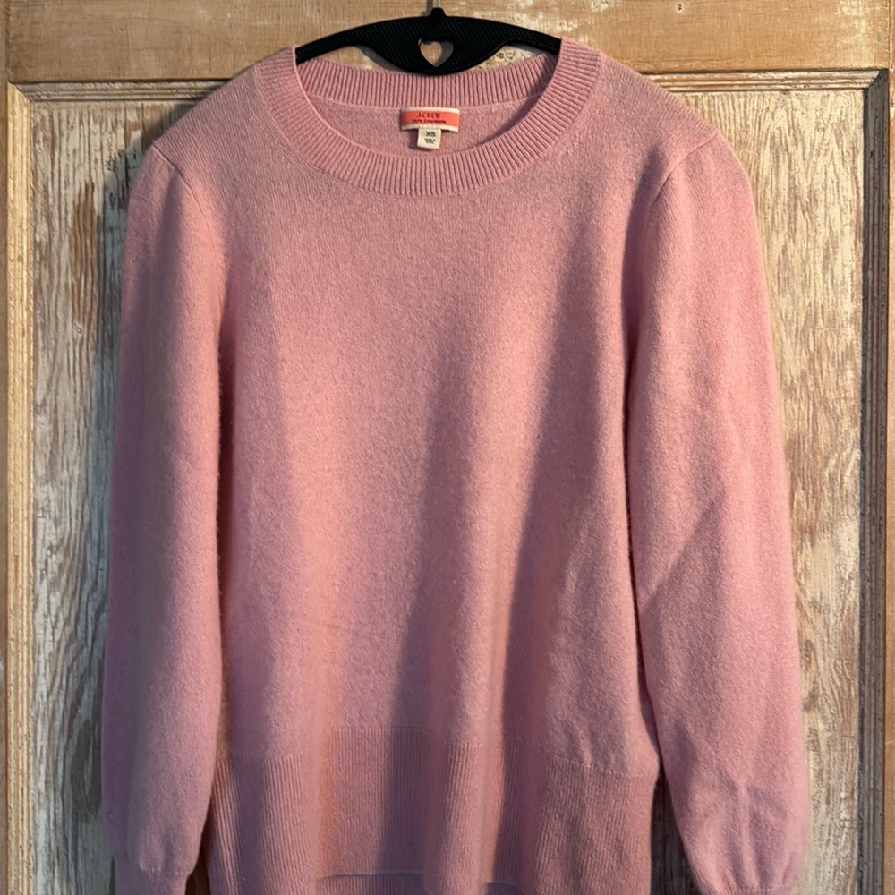 J Crew crew neck cashmere.